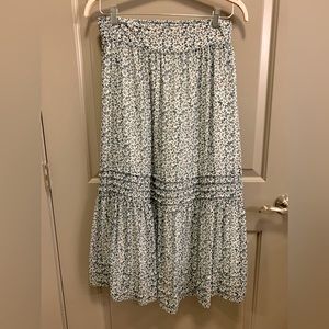 COPY - Madewell Georgette Floral Printed Pintuck Maxi Skirt